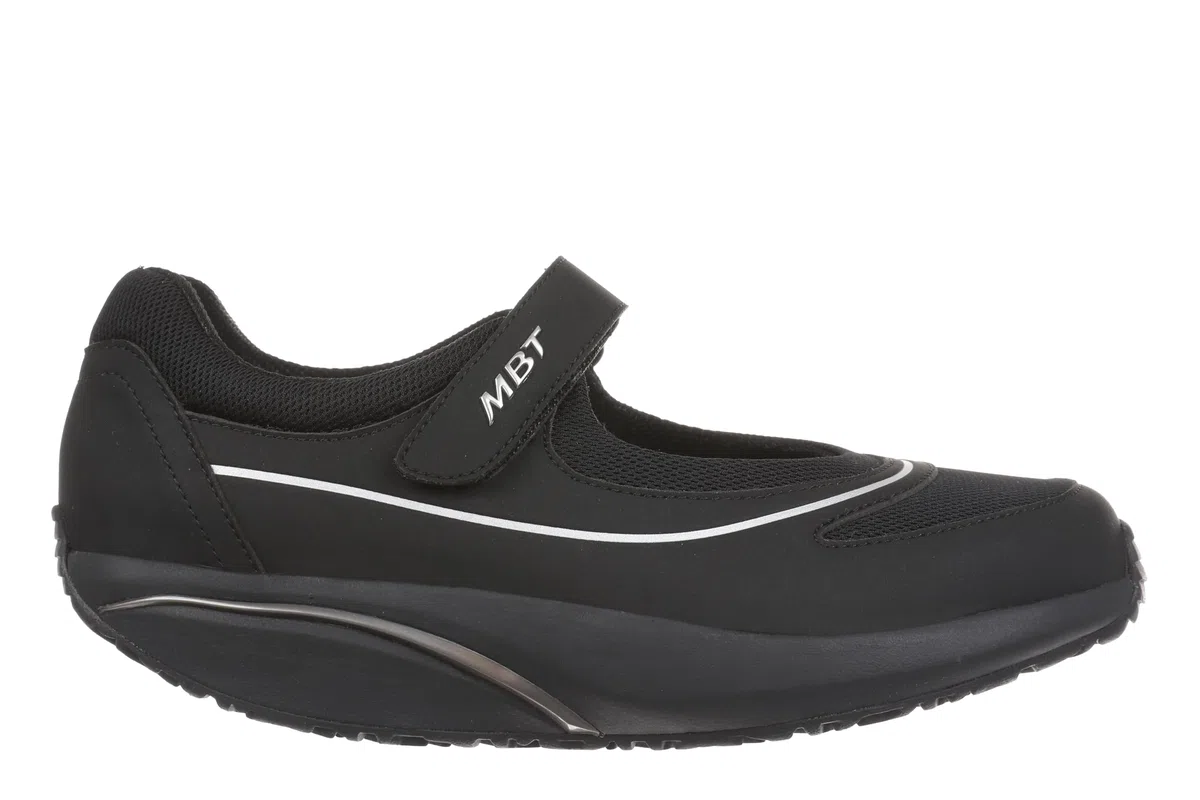 MBT BARIDI 2 Bailarinas de Mujer Estilo Deportivo. Zapatos para Caminar Anatómicos y Cómodos. Calzado Fisiológico Confort y Estabilidad con Suela Curva. Manoletinas Casual con Velcro