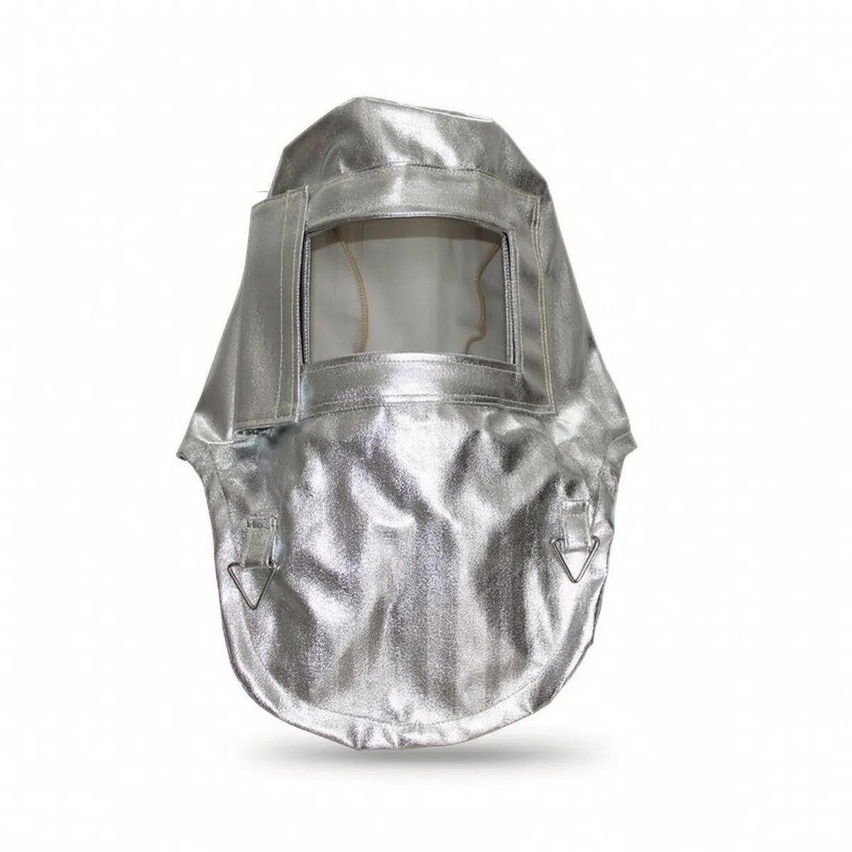 Colcolo Capucha Reflectante de Capucha Anti Casco Térmico Pantalla Facial Protección Térmica Aluminizada con Panel Frontal y Fijación Lateral Despejada