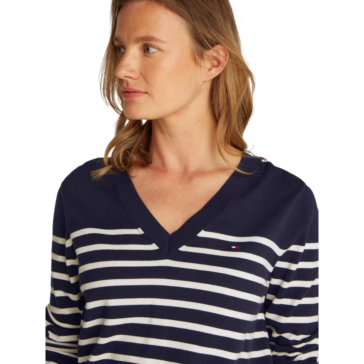 Tommy Hilfiger Jersey Mujer Jersey V-Neck Cárdigan de Punto