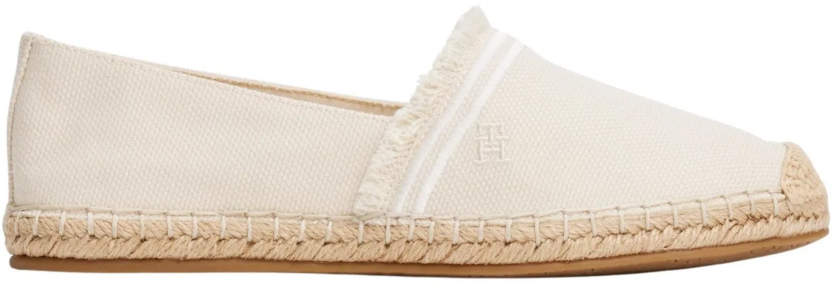 Tommy Hilfiger Alpargatas Mujer Fringe Canvas Closed con Logotipo