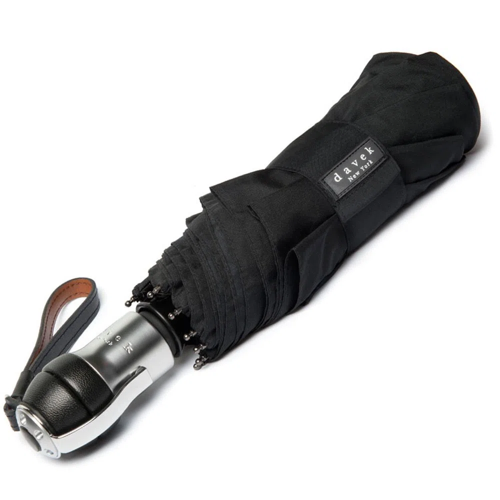 DAVEK SOLO UMBRELLA - Quality Windproof Travel Umbrella with Automatic Open & Close, Strong & Portable