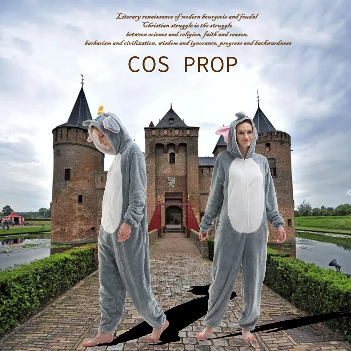 COSUSKET Snug Fit Unisex Adult Onesie Pajamas, Flannel Cosplay Animal One Piece Halloween Costume Sleepwear Homewear