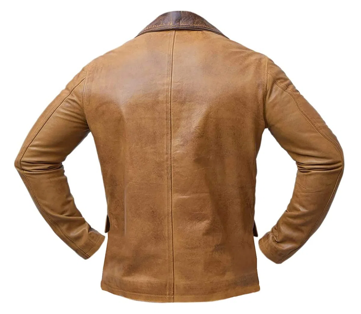 Red II Dead Arthur - Chaqueta de cuero marrón marrón para hombre, disfraz de juego