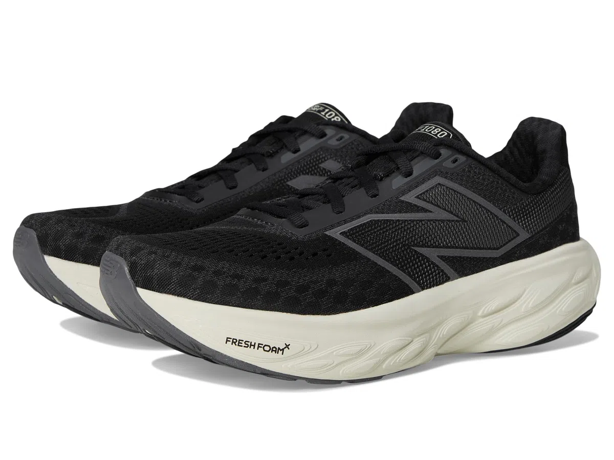 New Balance Fresh Foam X 1080 V14 - Tenis de Correr para Mujer, Negro/Phantom/Sal Marina., 39 EU