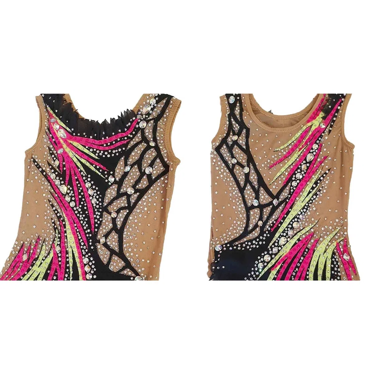 Maillot De Gimnasia Rítmica De Alta Elasticidad for Niñas, Uniforme De Gimnasia for Práctica De Rendimiento