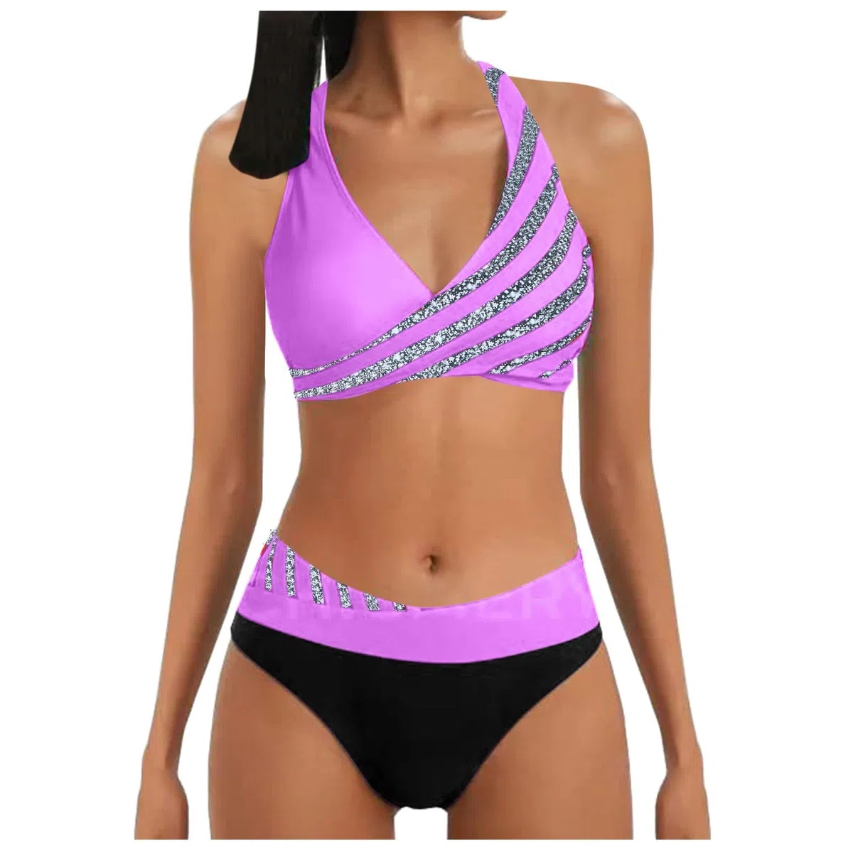 Conjuntos De Bikini for Mujer Conjunto Traje Baño Estampado con Parte Inferior for, Verde, S