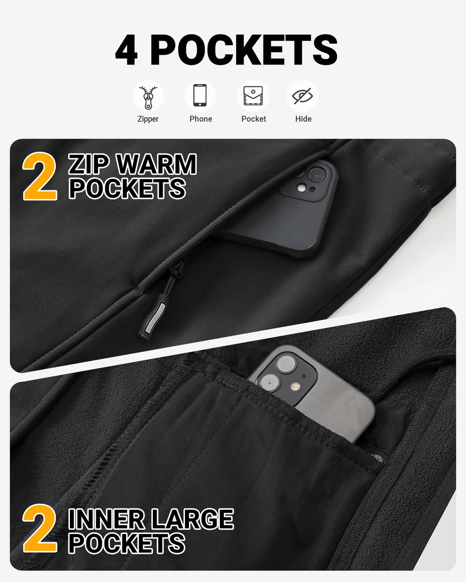 Outdoor Ventures Chaqueta acolchada ligera con cremallera completa para mujer con capucha, abrigo de invierno acolchado