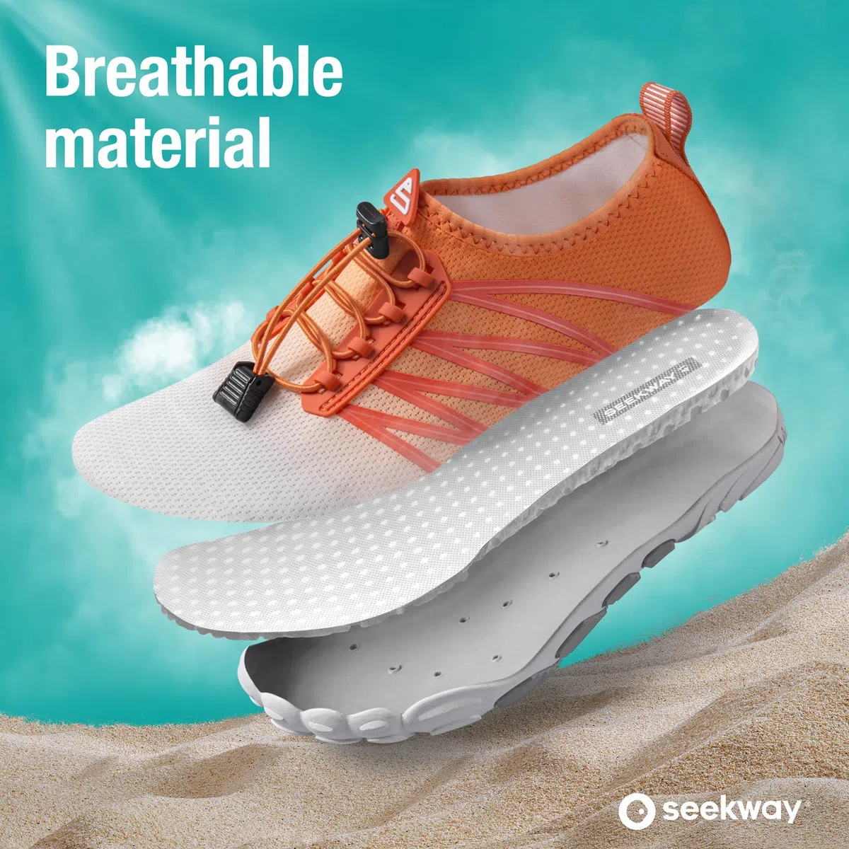 SEEKWAY Water Shoes Women Men Adult Quick Dry Aqua Socks Barefoot Non Slip for Beach Swim River Pool Lake Surf