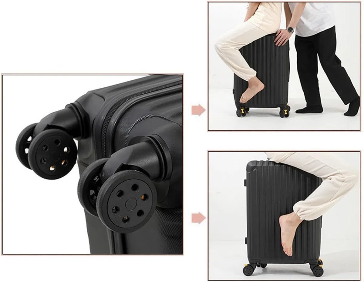 Maleta Maleta Resistente, Equipaje de facturación con Ruedas giratorias, Maletas de Viaje de Negocios con Ruedas Ligeras y Carcasa Dura Bolsas de Viaje