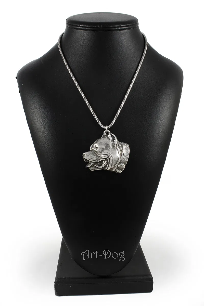 Art-Dog Colección Colgante para Perro en Hilo de Plata - Collar para Perro Hecho a Mano con Base de ZnAl y Recubrimiento de Plata - Joyería de Razas de Perros