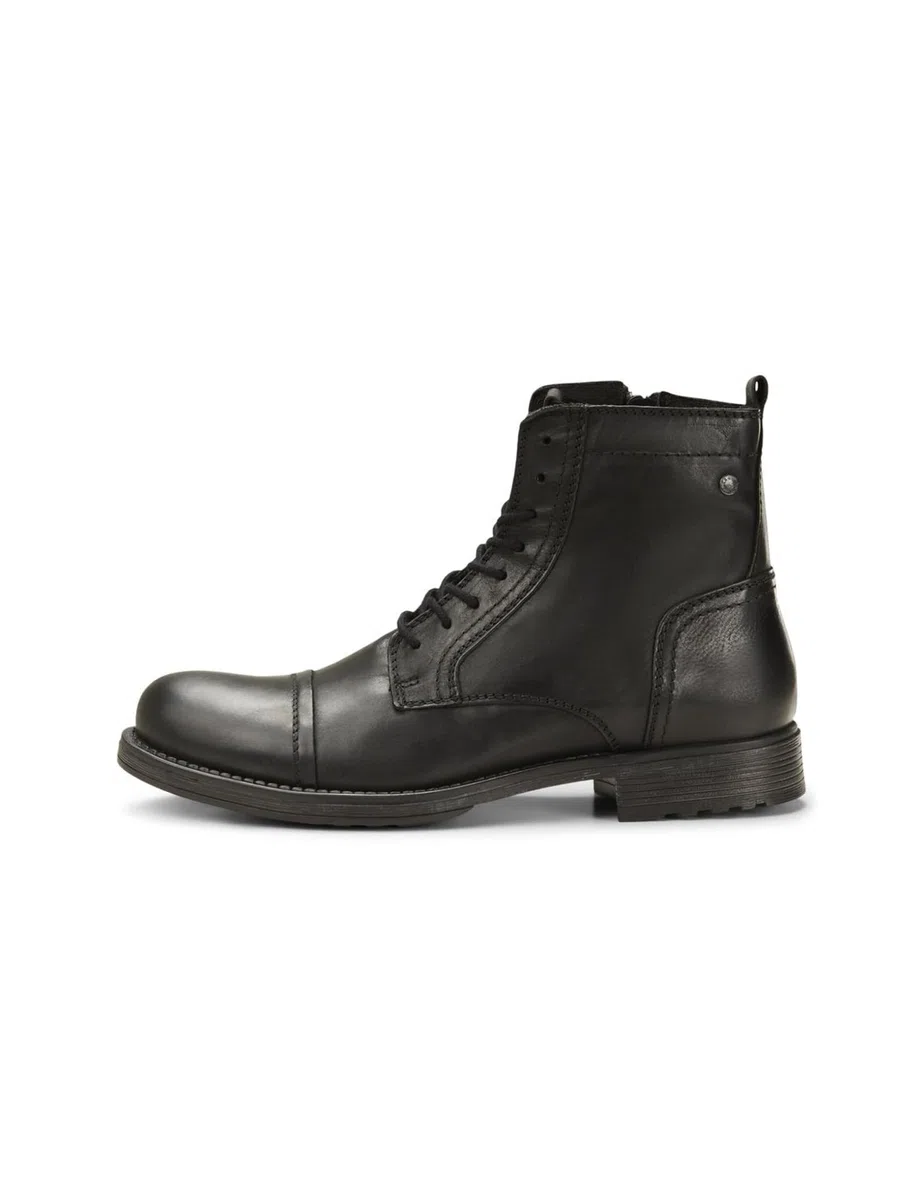 JACK & JONES Jfwrussel Leather Brown Stone 19 - Botas Estilo Motero Hombre