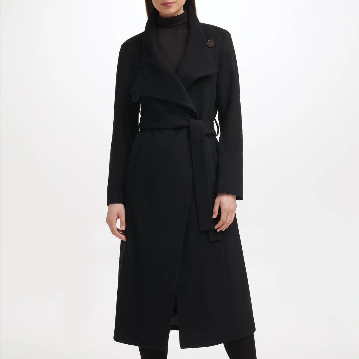 Kenneth Cole Wool-Blend Belted Maxi Coat Abrigo de Mezcla de Lana para Mujer