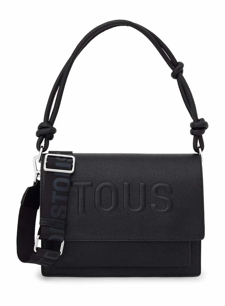 TOUS Bandolera Mediana Audree Negro, Para Mujer, Medidas 18 x 25 x 12,5 cm, Colección Tous La Rue New