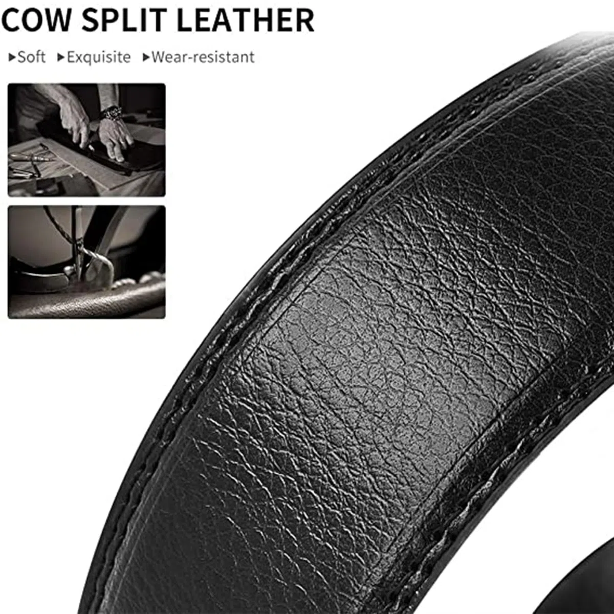 Cinturón De Trinquete Deslizante Cuero Con Hebilla Automática Tallada En Animal, Cinturón Ajustable For Negocios E Informal, Cintura 115 Cm, 39 Pulgadas, Wolfpack