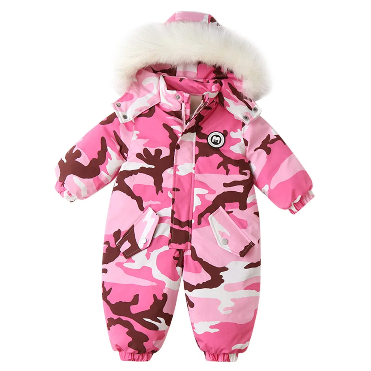 Mono de invierno para bebé con capucha, traje de nieve para recién nacidos, chaqueta de plumas con guantes, traje de nieve para bebé, 74 niñas, niños, mono cálido, ropa de regalo 0-3 meses ka