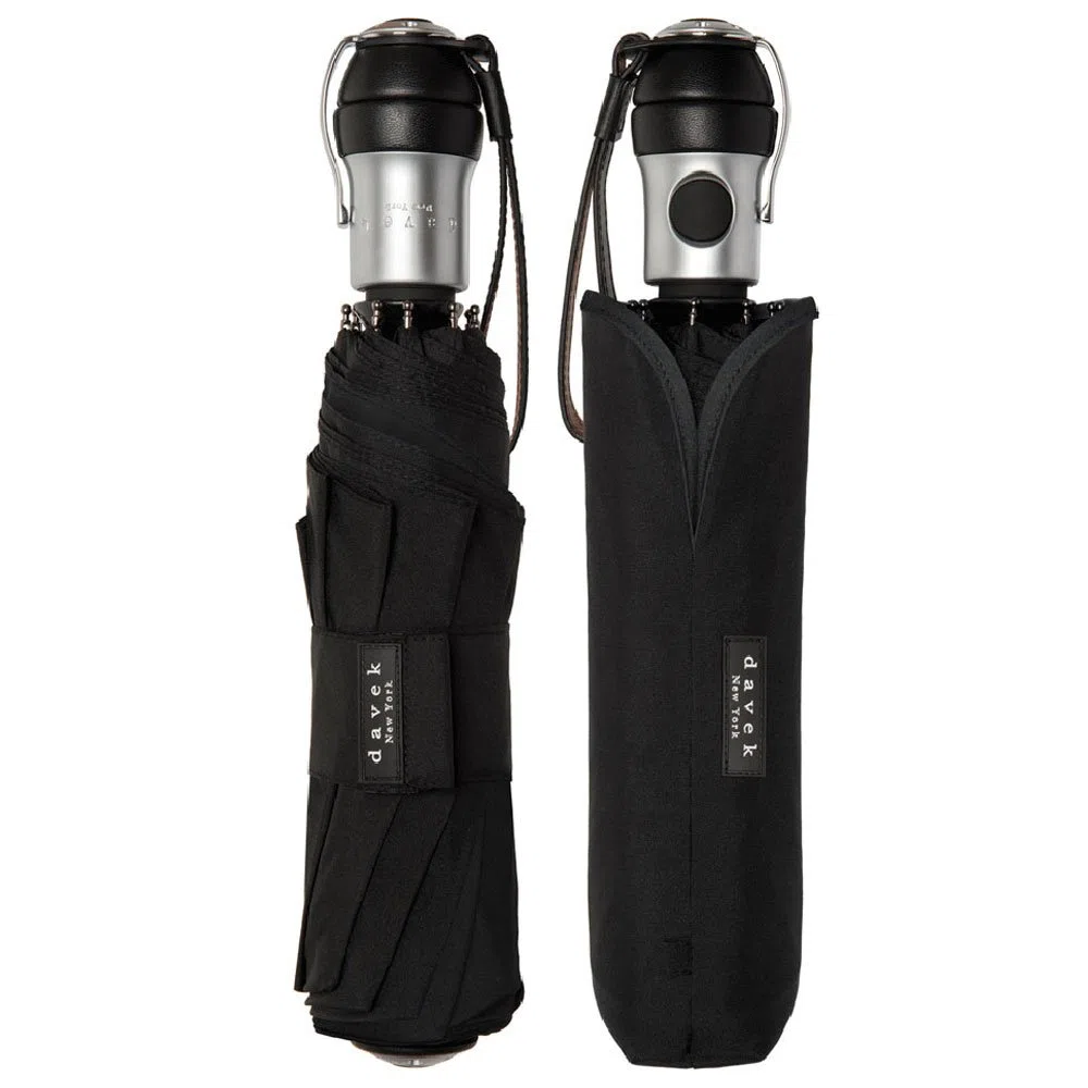 DAVEK SOLO UMBRELLA - Quality Windproof Travel Umbrella with Automatic Open & Close, Strong & Portable