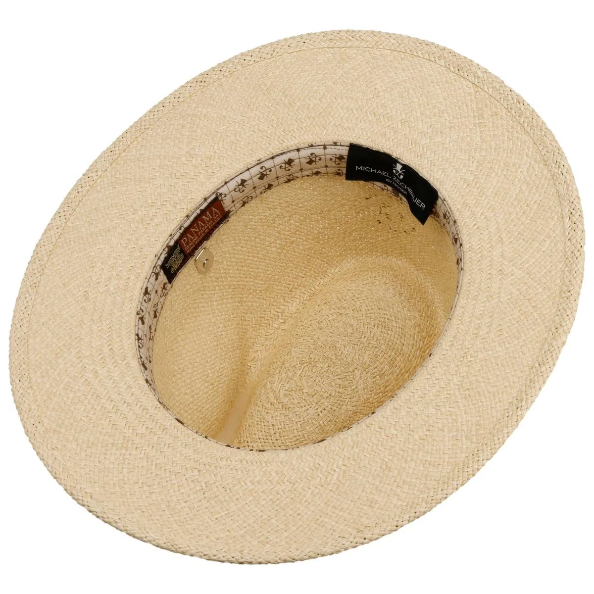 Mayser Sombrero Panamá Andrew Farmer Zechbauer Hombre - Made in The EU Sombreros de Paja Verano con Banda Grosgrain Primavera/Verano