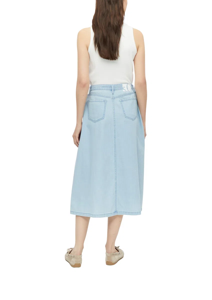 s.Oliver 2179826 Falda Vaquera Midi Mujer