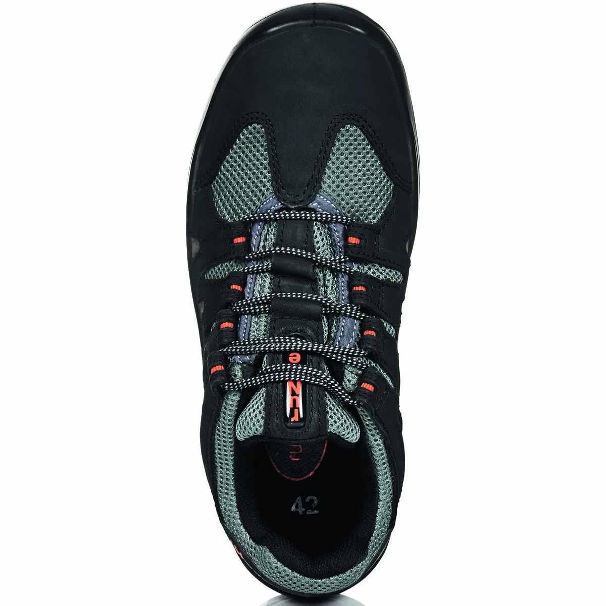Zapatillas de seguridad runnex 5102 – 52 "equipo Star, S1, tamaño 52, negro/naranja/gris