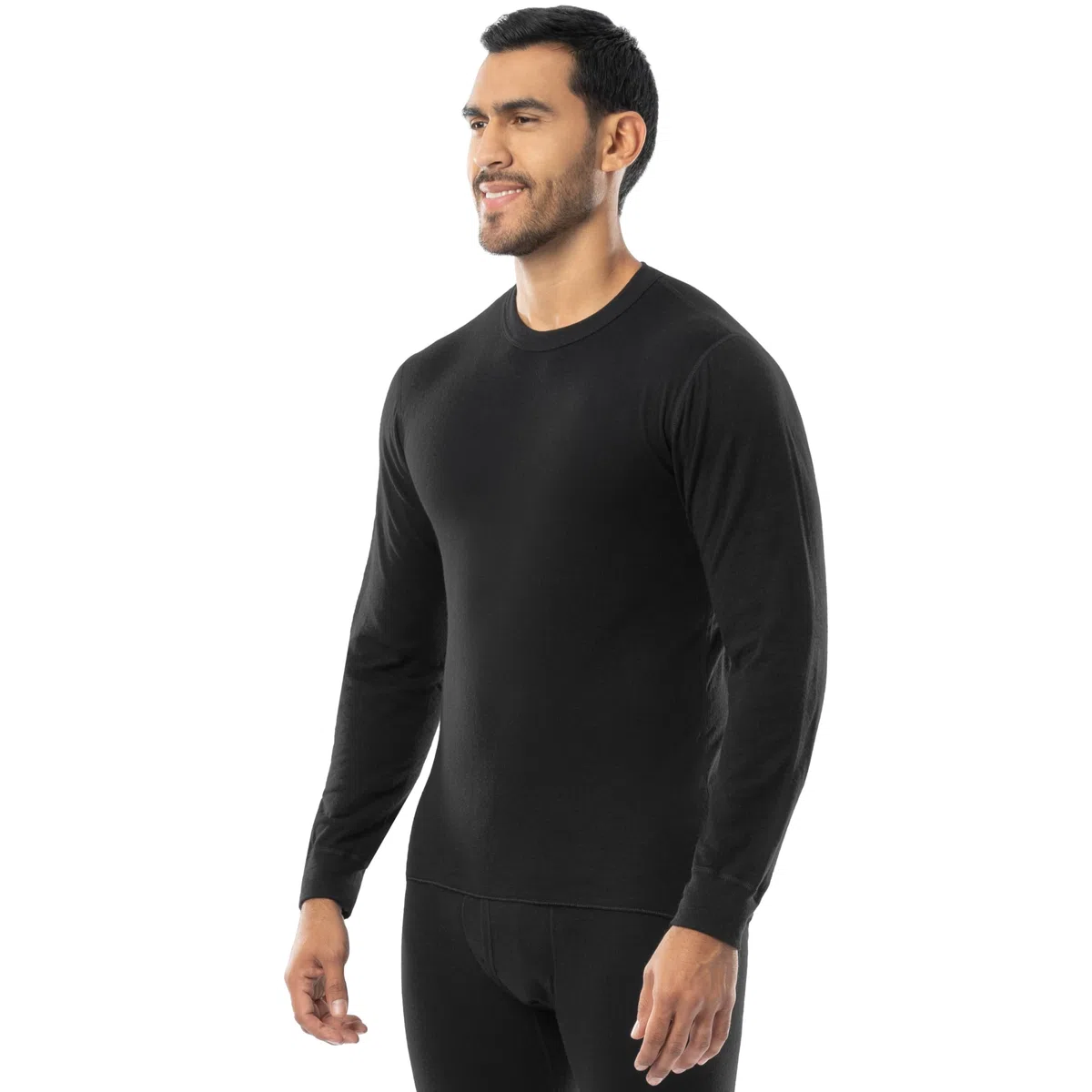 ColdPruf Ropa Interior térmica de Doble Capa para Hombre, Manga Larga, Cuello Redondo