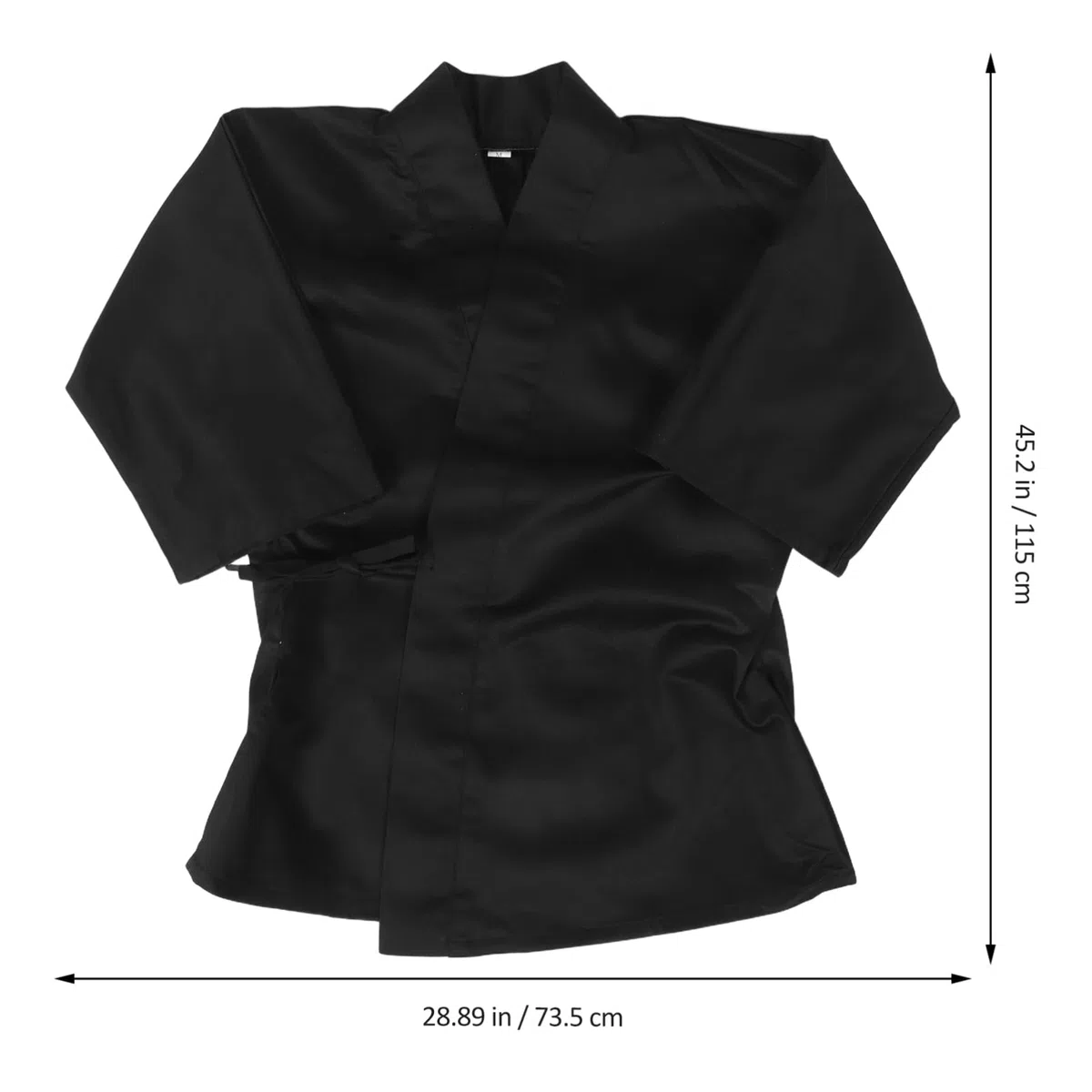 Healvian Ropa de Trabajo de Chef Japonesa Chaqueta Estilo Kimono Tradicional para Restaurantes de Sushi de Tela Japonesa