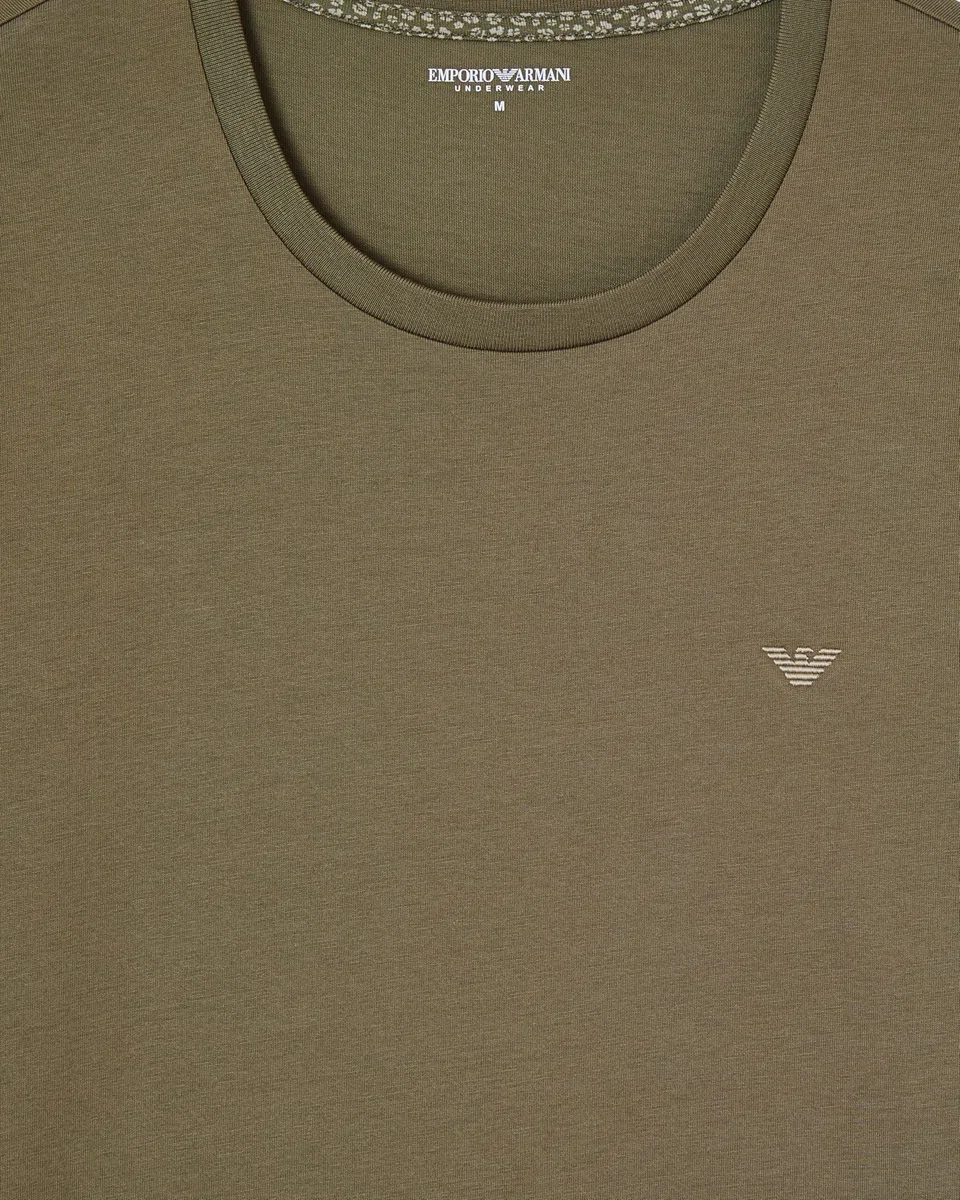 Emporio Armani T-Shirt+Shorts Pyjama Juego de Pijama Hombre (Pack de 2)