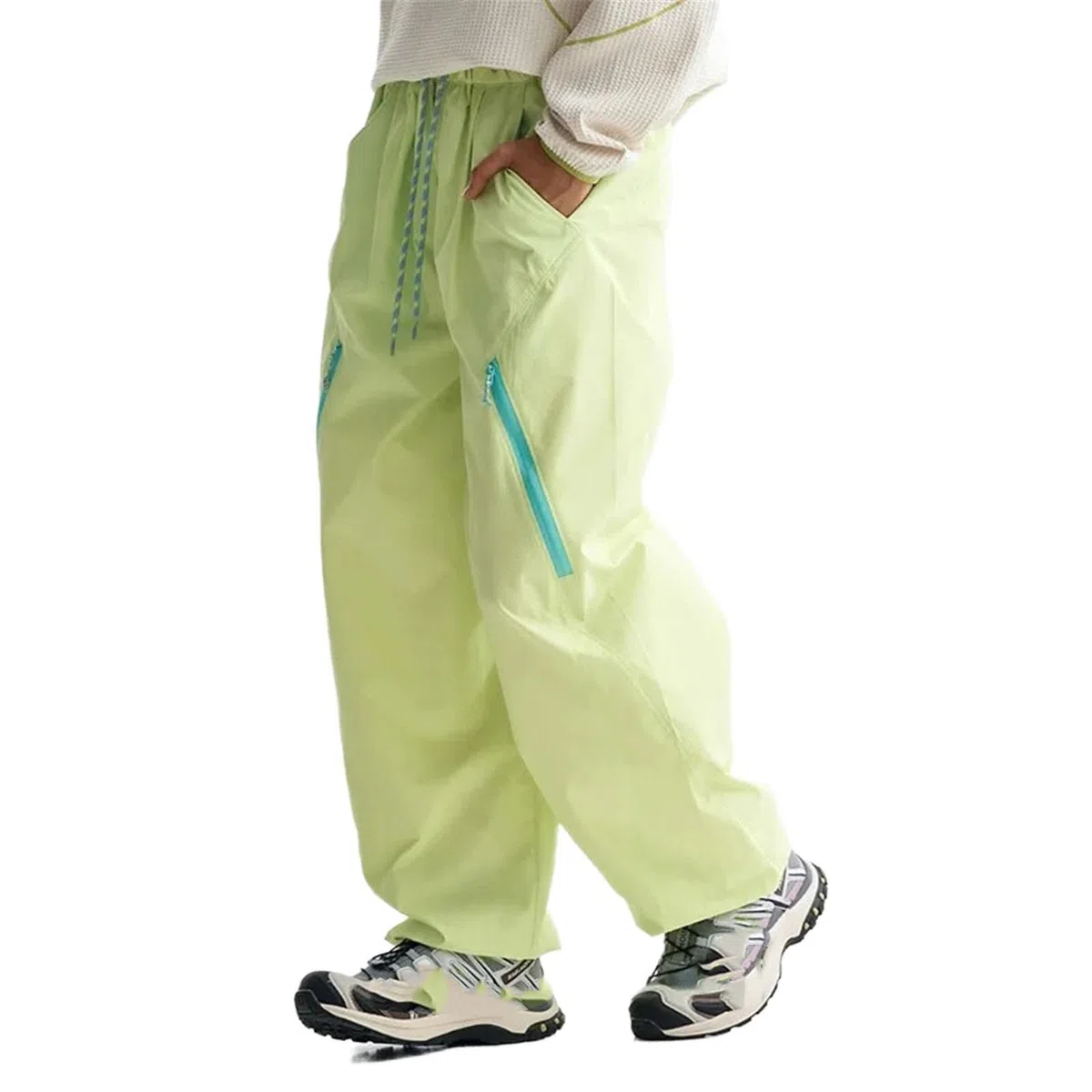 Pantalones de Pista para Senderismo para Hombre, Pantalones de Trabajo Unisex Holgados Casuales callejeros
