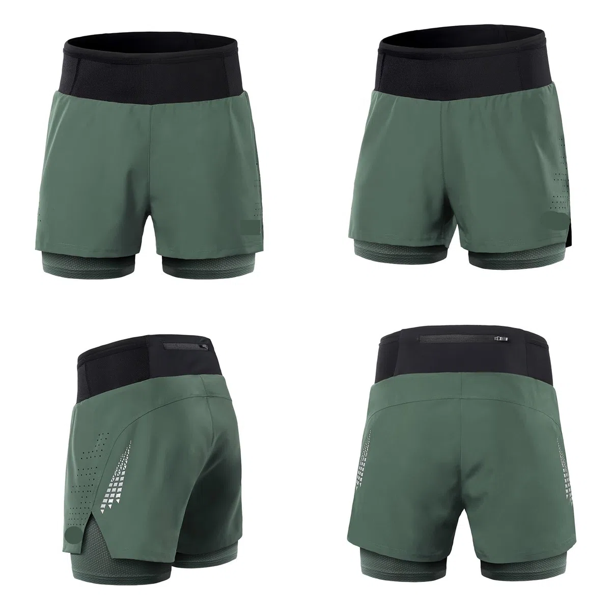 Mallas Cortas Hombre Pantalones Cortos Deportivos 2 en 1 for Hombre, de Cintura Alta, con Bolsillos, for Gimnasio, Trotar y Tenis