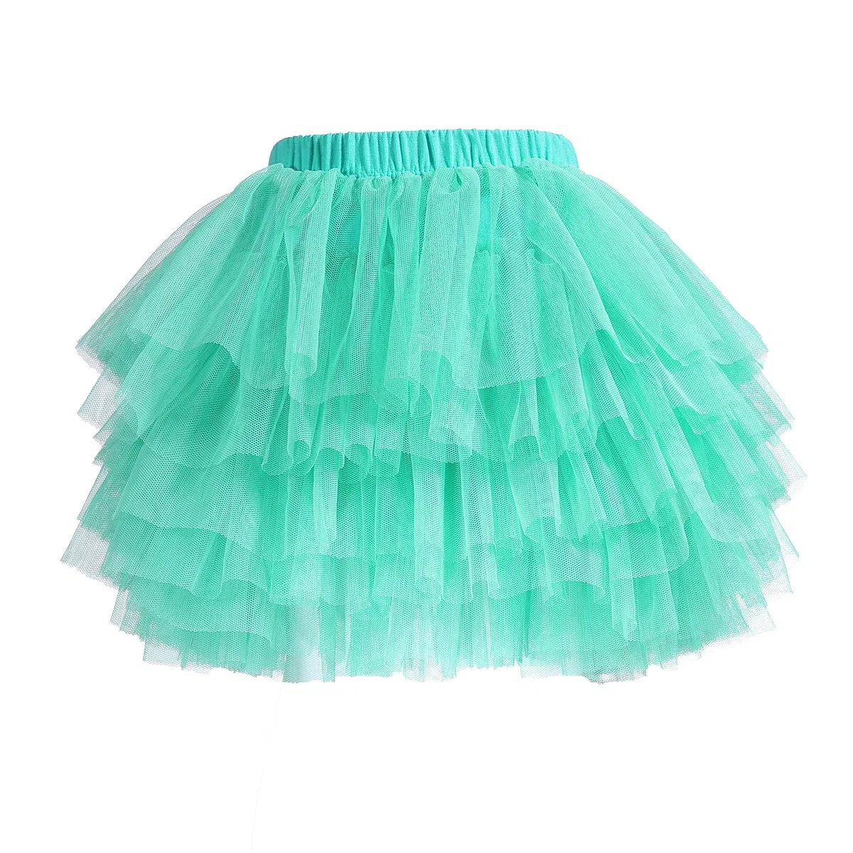 Falda tutú para bebé niña niño 6 capas Tulle faldas 1-8T - verde - 3-4 años