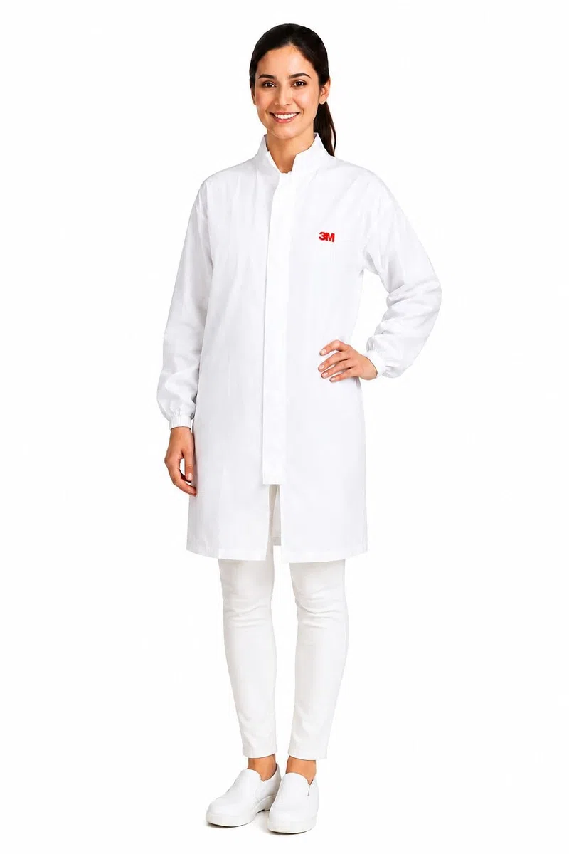 3M Bata de Laboratorio Desechable 4440 Talla M | Antiestática y Transpirable - Pack 50 Unidades