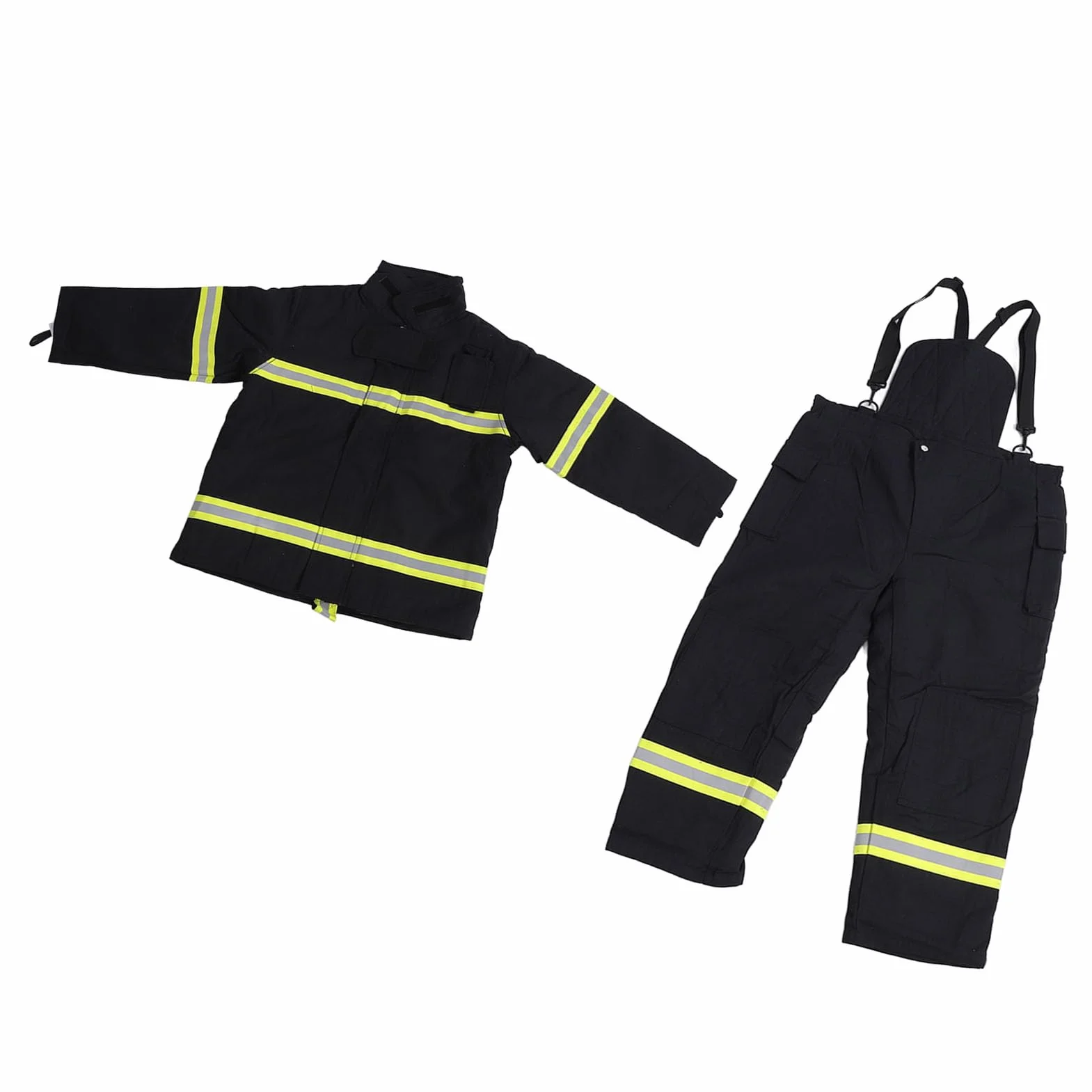 Traje, Chaqueta Retardante y Pantalón con Aislamiento de 4 Capas para Alta Visibilidad en Entornos Laborales Peligrosos (XXXL)