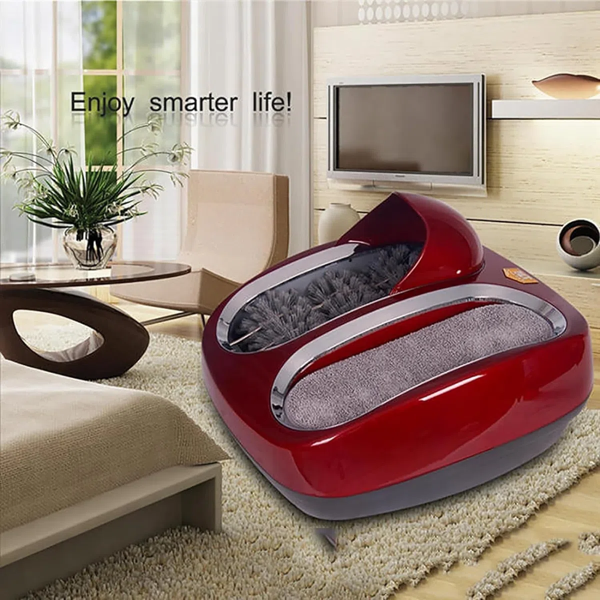 Máquina automática de cepillado de suela de zapatos, limpiador superior y suela, sensor activado, para el hogar, negocios, hotel, aeropuerto