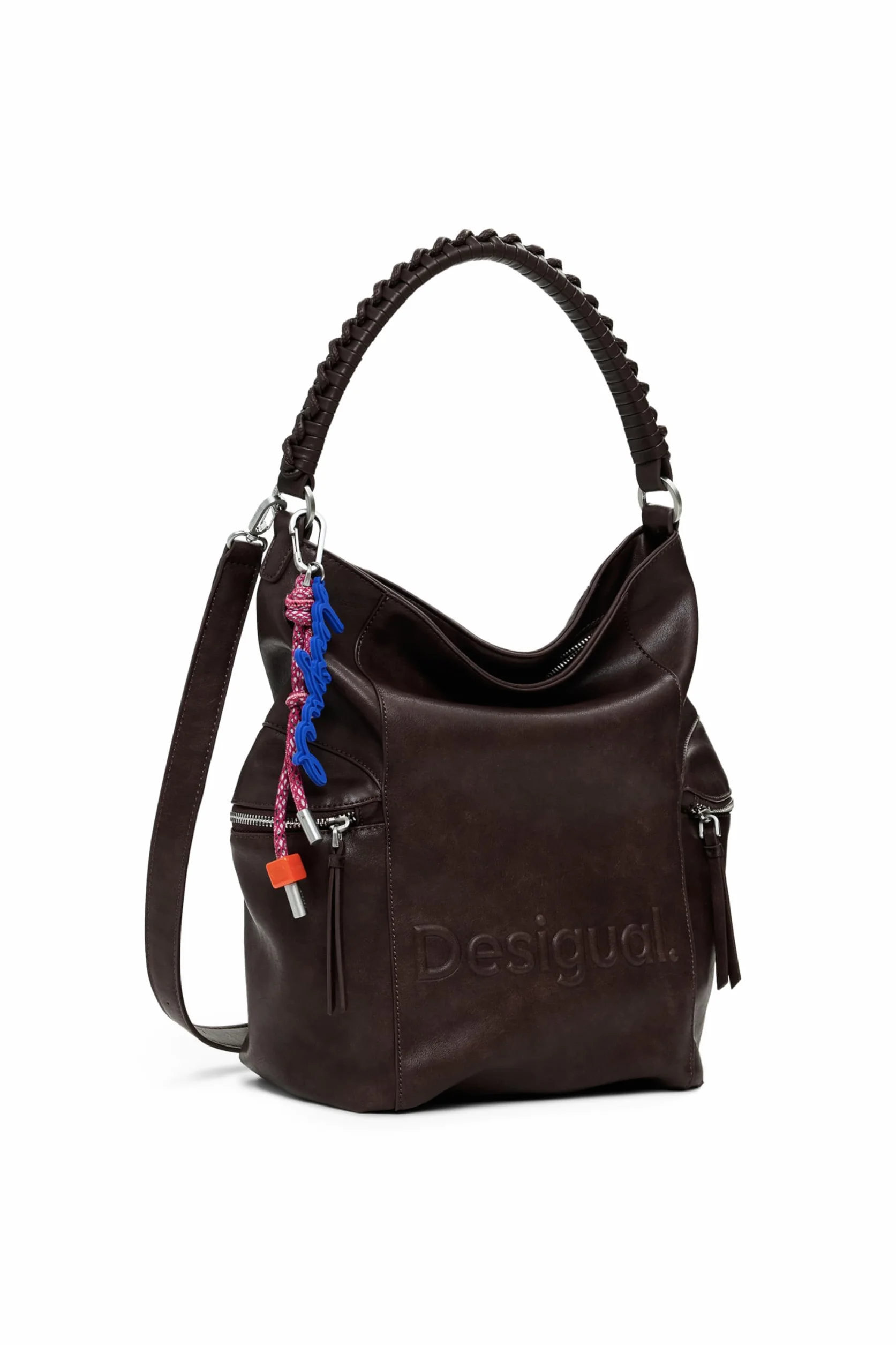 Desigual mochila de ocio Arica Half Logo Backpack Big Chocolate marrón oscuro