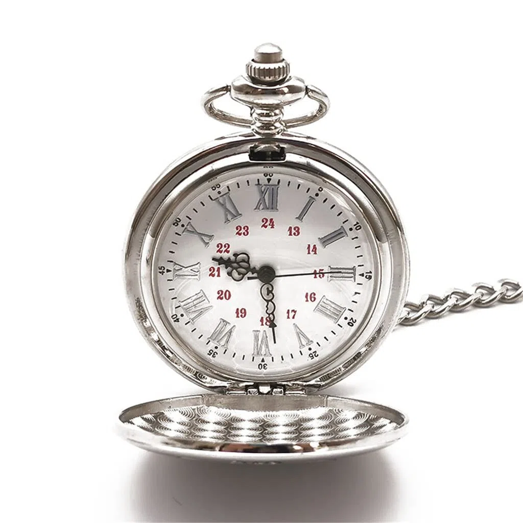 Reloj de Bolsillo de Cuarzo con Letras Vintage, Reloj de Regalo for Mujer y Hombre, el Mejor Reloj de Bolsillo de Regalo Unisex