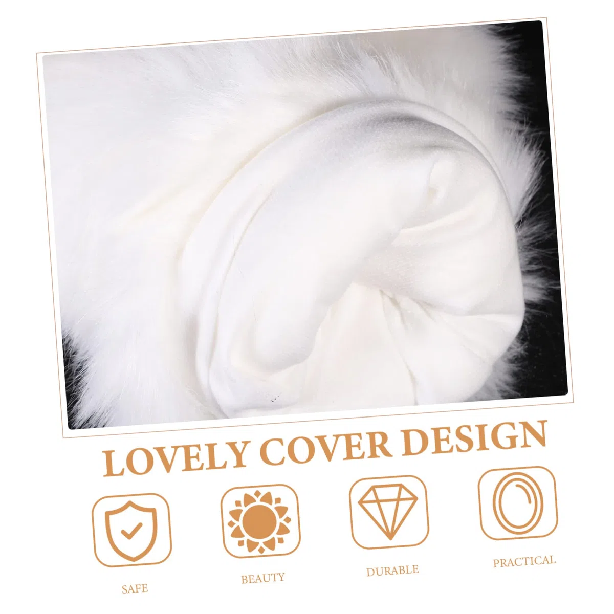 Manguitos Cálidos Diseño de Peluche Blanco de Piel Sintética para Mujer Calentadores de Manos Resistentes al Frío y Invierno Ideales para Fiestas