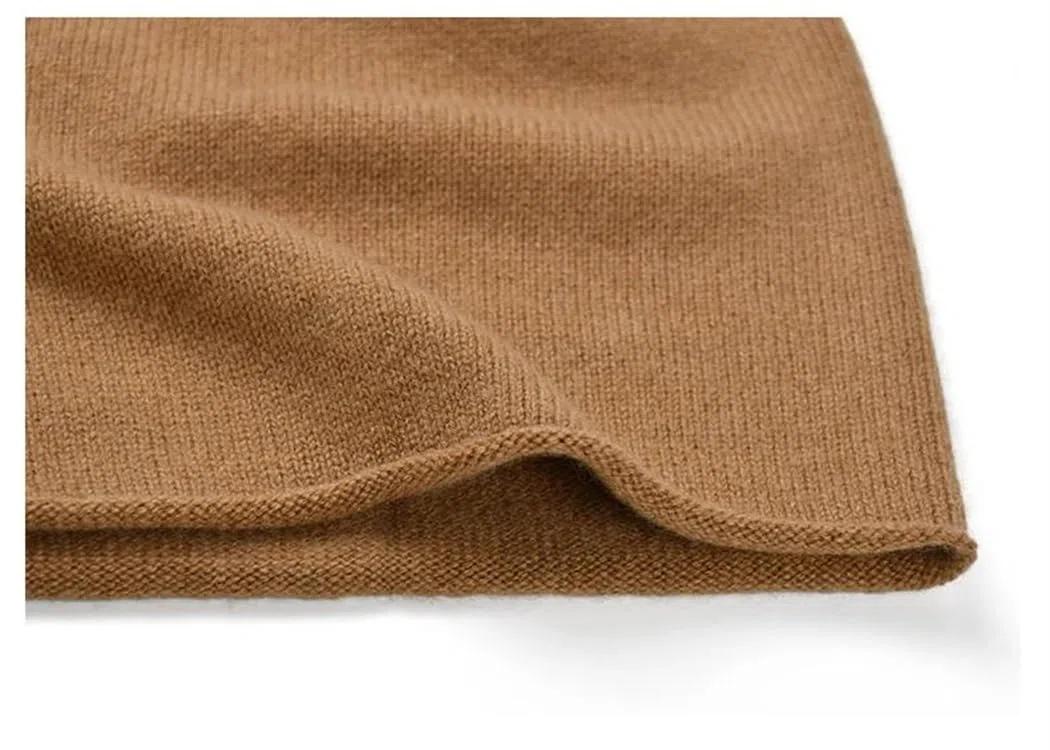 Gorro de Lana Lisa para Mujer, cálido, de Punto, Suave y Acanalado, para Invierno (Talla única 5)