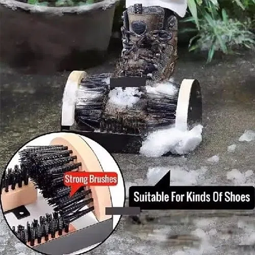Cepillo de limpieza de botas de cerdas rígidas, elimina la suciedad y la nieve de las suelas, ideal para canchas, jardines, hogar y uso al aire libre