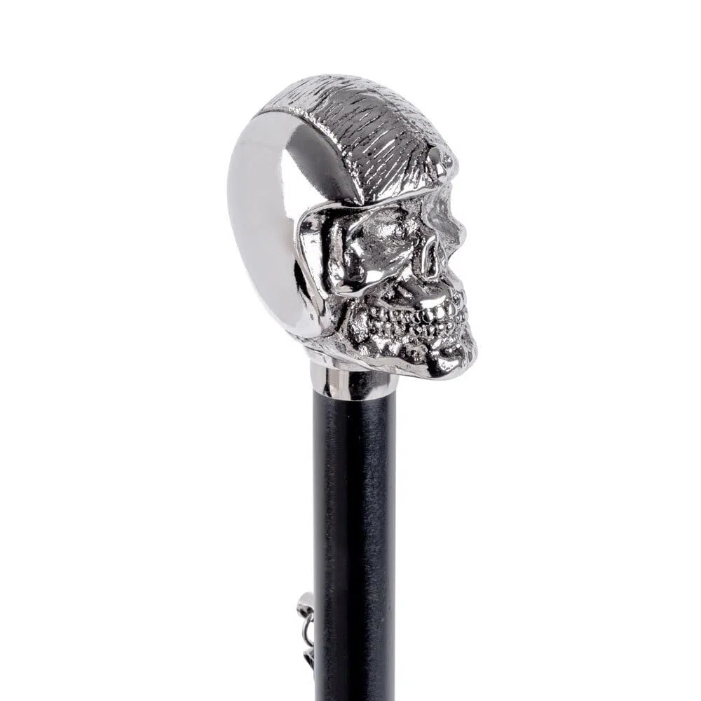 FootFitter Deluxe - Calzador para hombre y mujer, 71 cm de largo, con mango de calavera