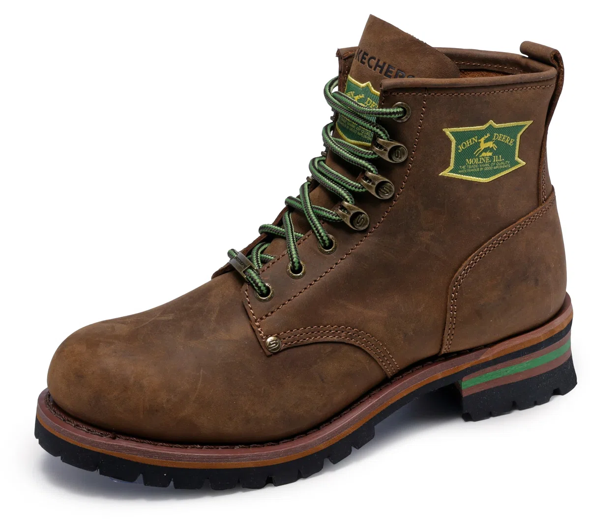 Skechers John Deere: Cascades Leather Lace-up Work Boots BotaHombre