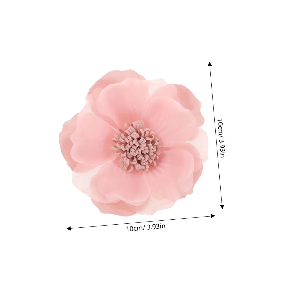 Broche con Forma de Rosa de té, Clip de Flor de Gasa, Moderno, Resistente a la decoloración, para Mujer.