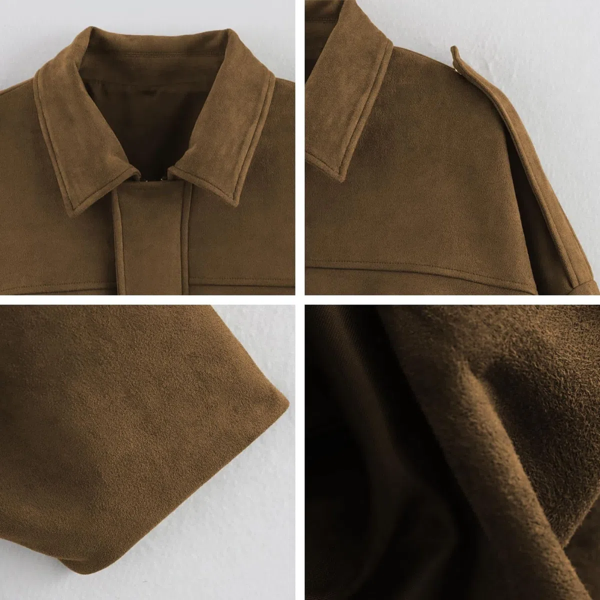 Chaqueta de Mujer otoño Invierno Abrigo de Solapa Casual de Gran tamaño de Manga Larga Abrigo de Estilo Urbano de Moda | Pink,S