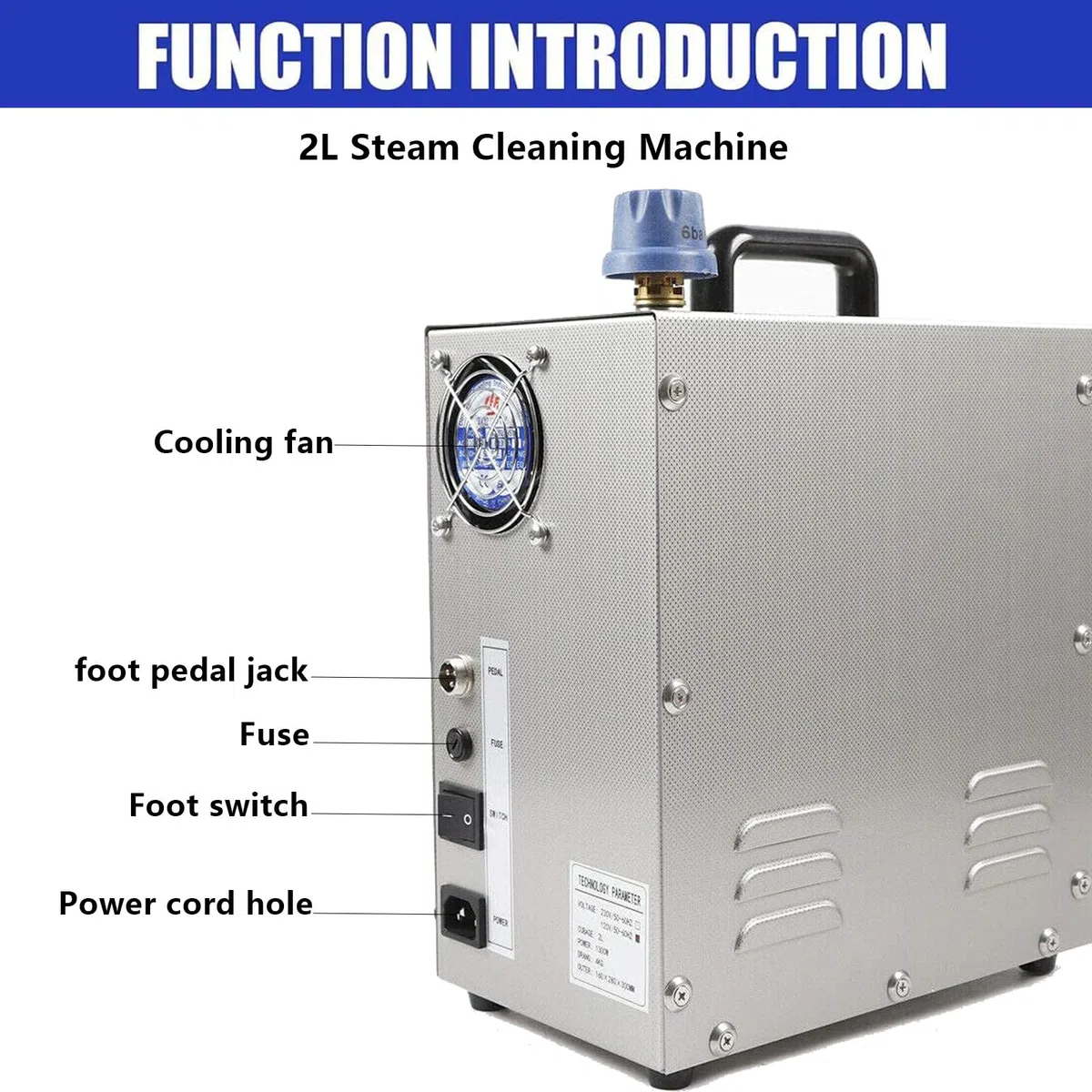 Máquina limpiadora a vapor para joyas de 2L/4L, 1300W/2200W, limpiador de joyas de oro y plata, equipo de lavado de gemas para limpieza de joyas/plata/oro,2L-110V