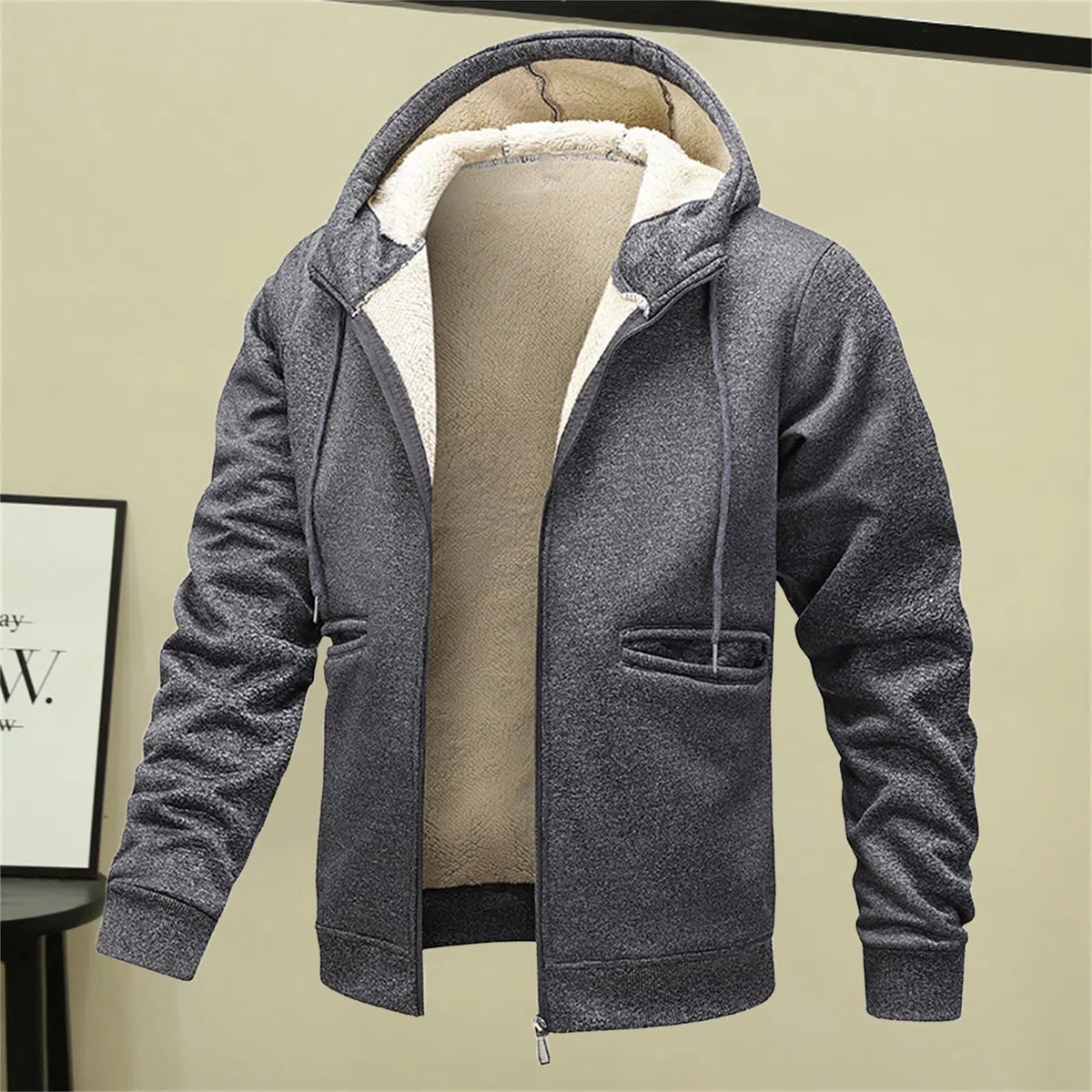 Ropa De Verano Hombre Men's Hoodie Plus Fleece Thick Sportswear Casual Cardigan Warm Coat Deporte En Chaquetas Jersey Manga Corta Camisa Proteccion UV Sudadera Mujer Gym Gimnasio Disfraz