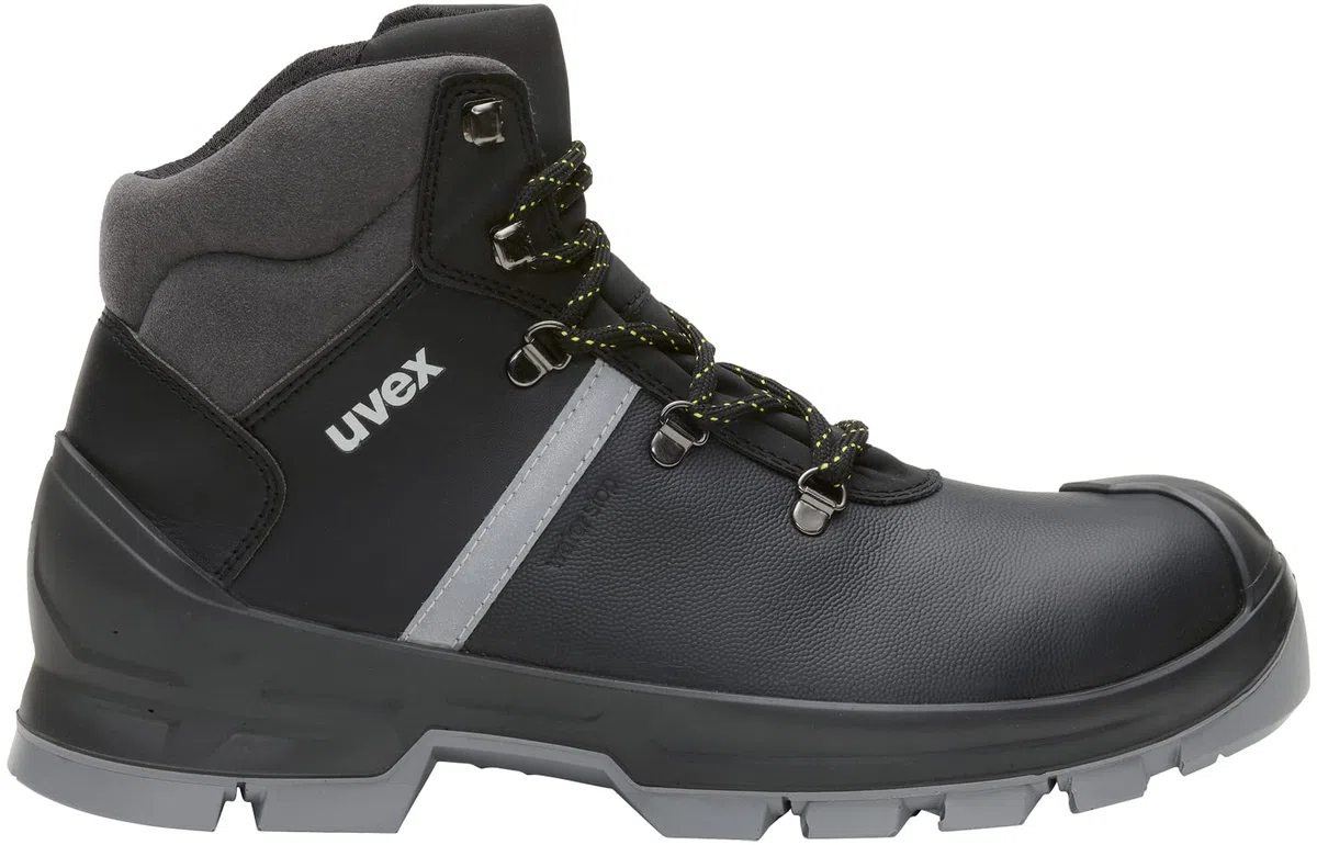 Uvex 2 construcción S3 SRC - botas de trabajo de cuero repelentes al agua - sin metal para hombre