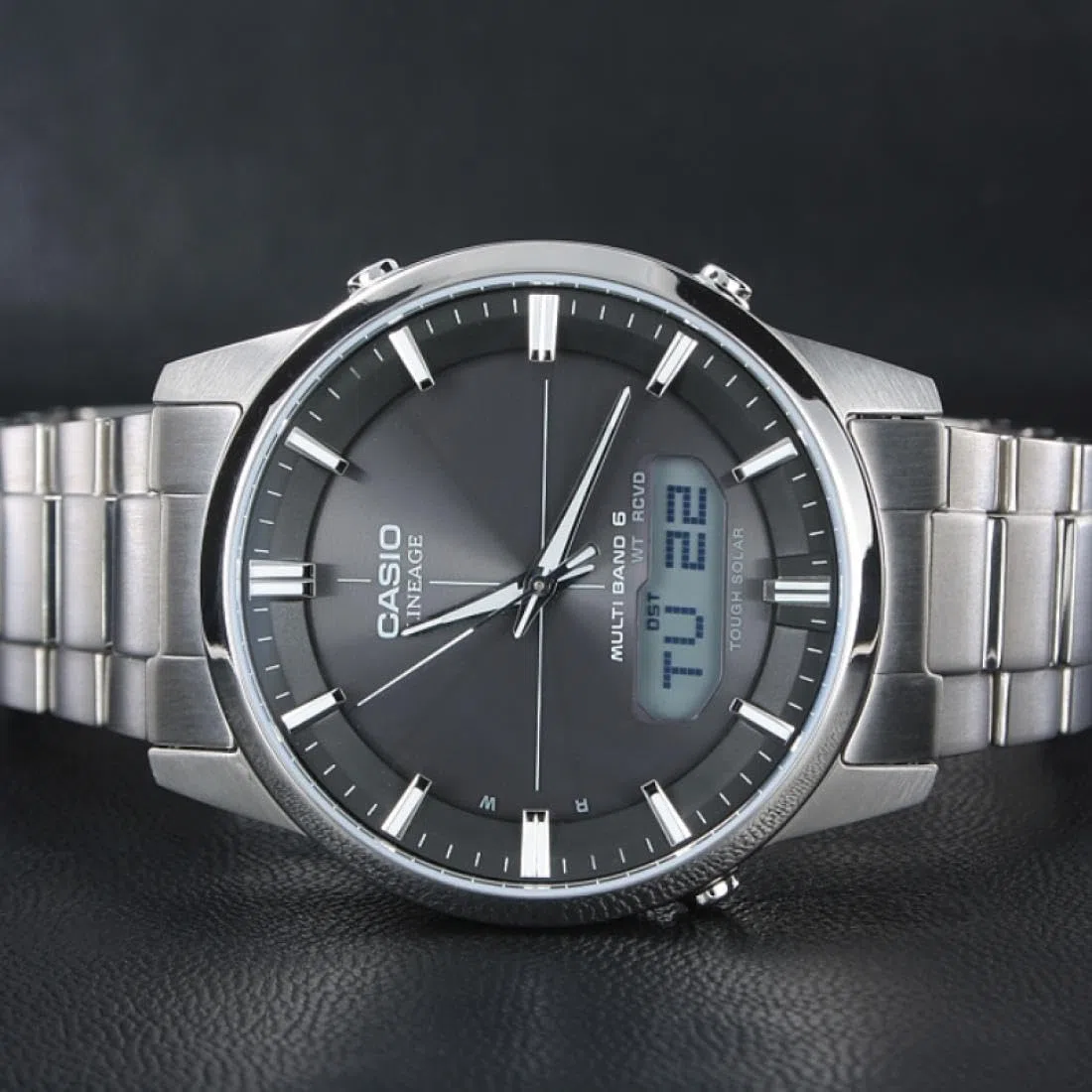 Casio WAVE CEPTOR Reloj Radiocontrolado y solar, Caja sólida, para Hombre