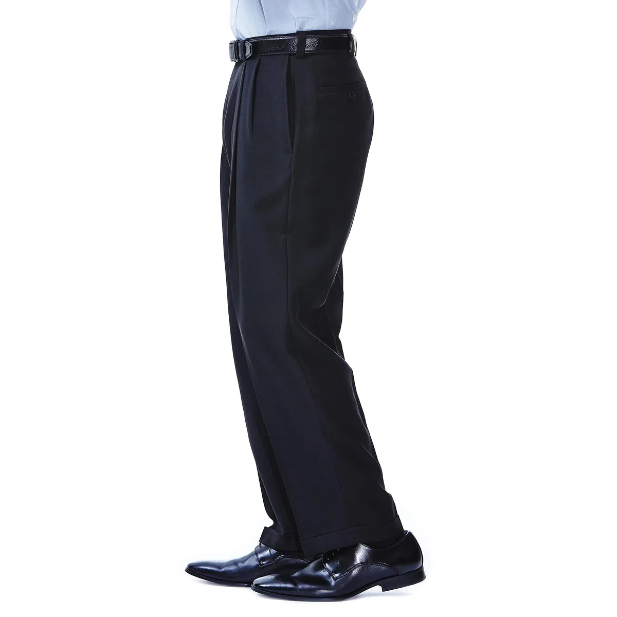 Haggar ECLO Repreve Stria - Pantalón de Vestir con Frente Plano, Tallas Grandes Y Altas - Big & Tall Repreve Stria - Pantalón de Vestir Hombre