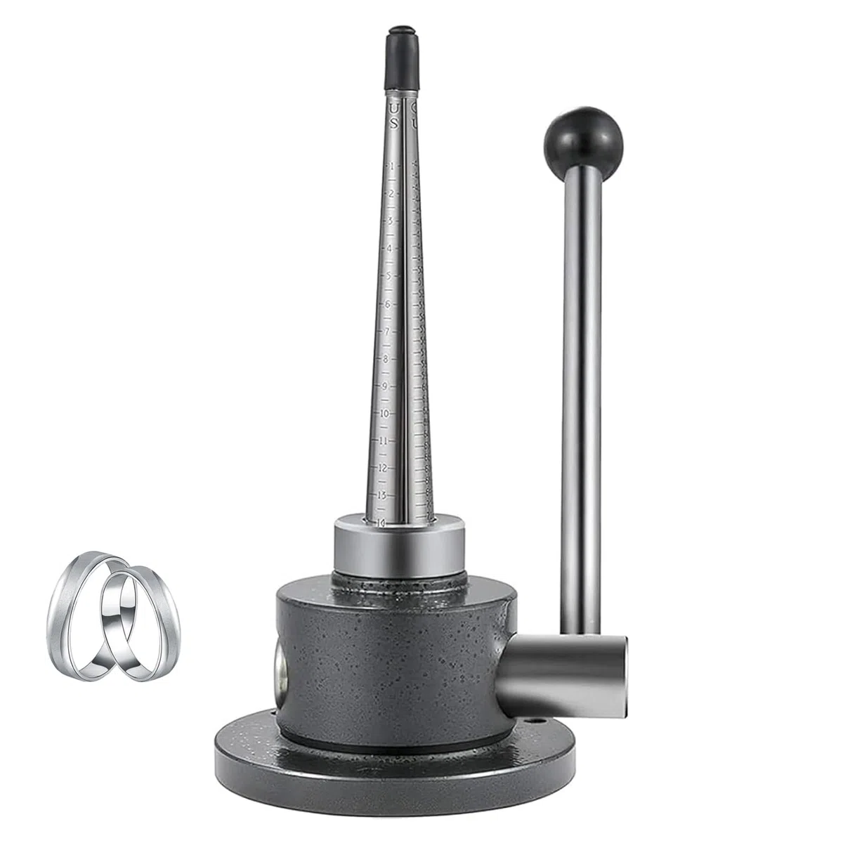 Ajustador de tamaño de anillo para anillos sueltos, medidor de tamaño en espiral para un ajuste cómodo, herramienta de reparación de joyas para hombres y mujeres, kit de medición de anillos grandes y