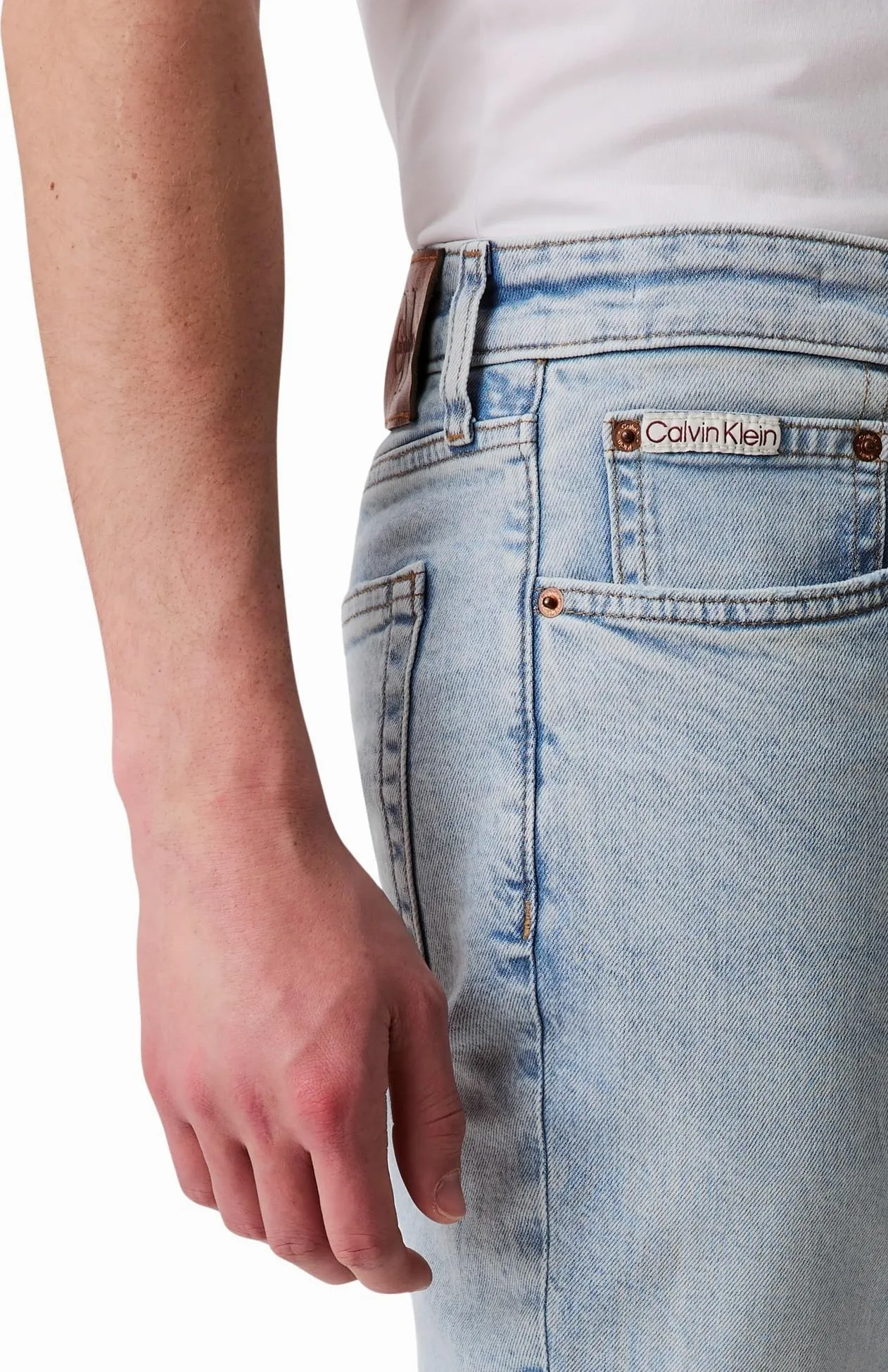Calvin Klein Vaqueros Hombre Marbled Beacon Slim Fit