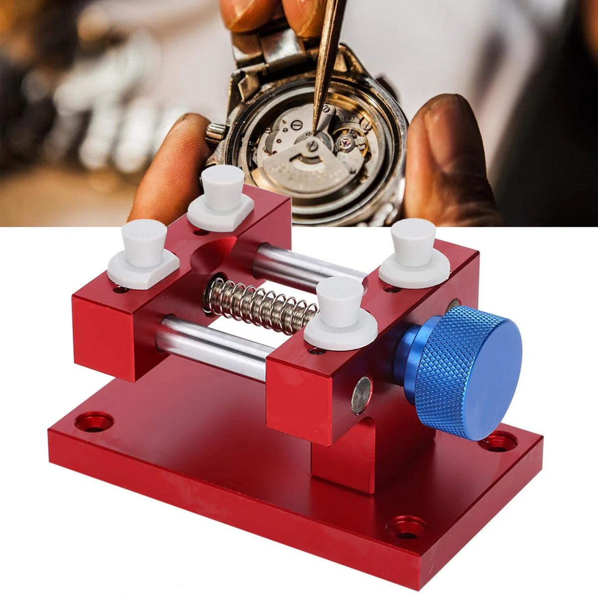 Kit de herramientas profesionales de reparación de relojes con removedor de correa ajustable para relojeros y técnicos de reparación