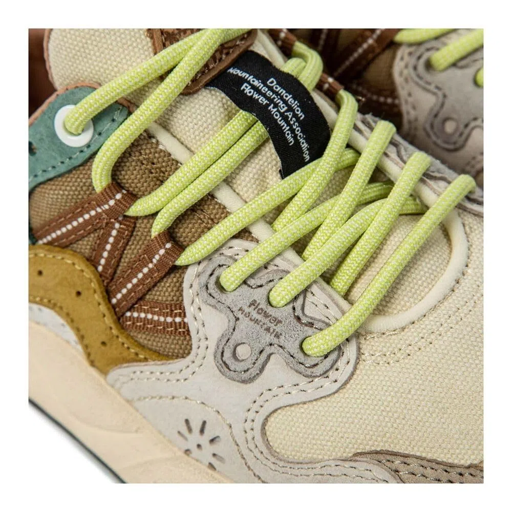 FLOWER MOUNTAIN Yamano 3 Uni Zapatillas Deportivas Retro Running, Multicolor Washed Grey White Light, Nailon y Ante, Ligeras y Cómodas